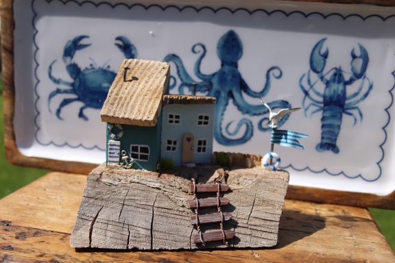 Two Blue Cottages